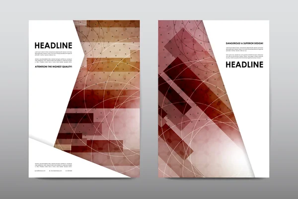 Modello di layout della brochure — Vettoriale Stock