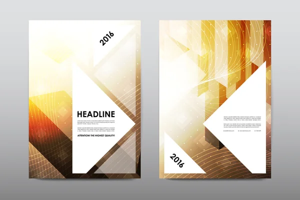 Brochure lay-out sjabloon — Stockvector