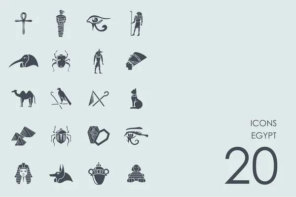 Av Egypten ikoner — Stock vektor