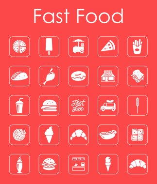 Lokanta basit simgeler kümesi