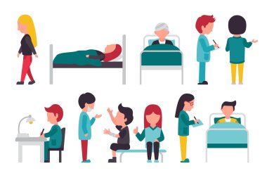 Sağlık personeli illüstrasyon