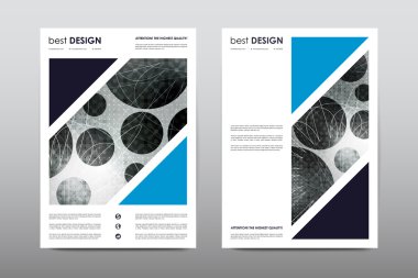 Broşür düzeni şablon tasarımı  