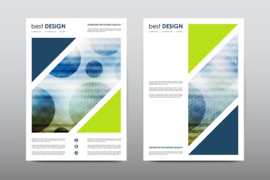 Broşür düzeni şablon tasarımı  