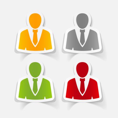 gerçekçi ofis insanlar tasarım  