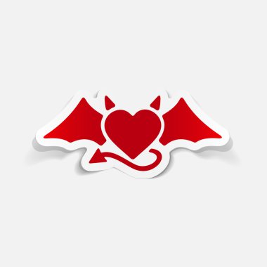 gerçekçi kalp şeytan tasarımı  