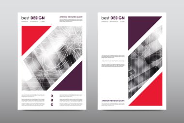 Broşür düzeni şablon tasarımı  