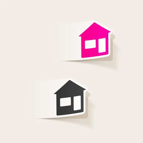 Design de maison réaliste — Image vectorielle