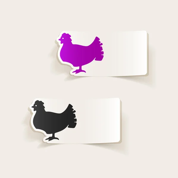 Projekt realistyczny kurczaka — Wektor stockowy