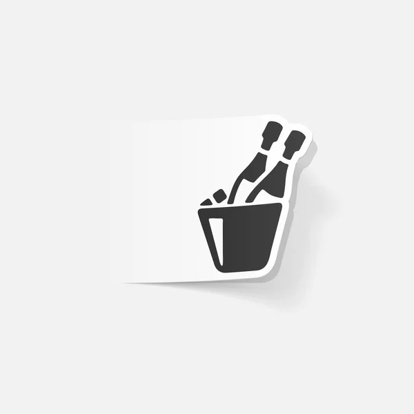 Realistische ontwerp champagne — Stockvector