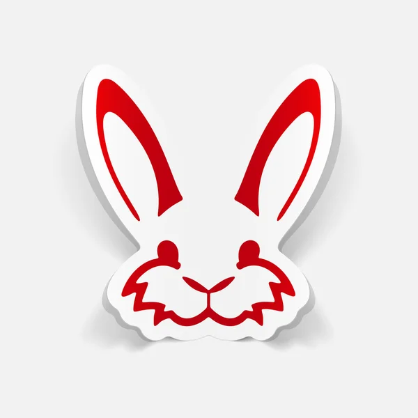 Realistische Pasen konijn ontwerpen — Stockvector