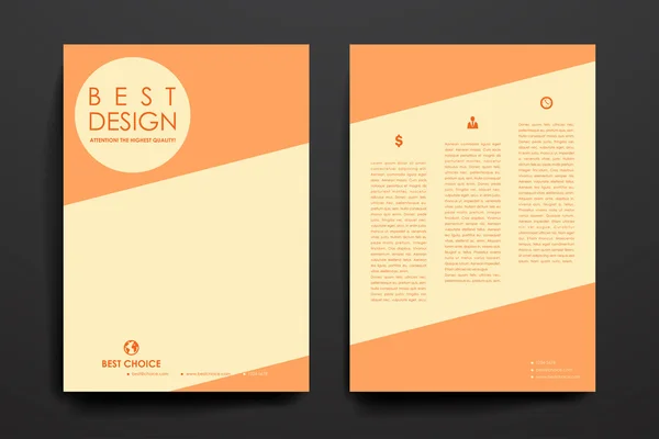 Set di brochure, modelli di poster design — Vettoriale Stock