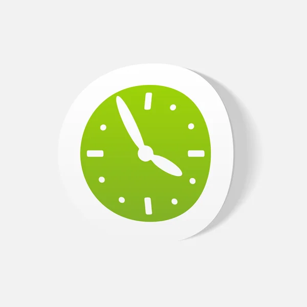 Realistic clock design — Stock Vector