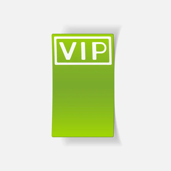 Realistic vip design — Stock Vector