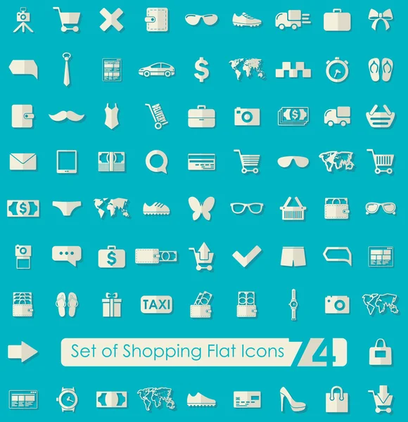 Conjunto de iconos de compras — Archivo Imágenes Vectoriales