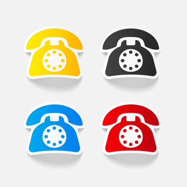 Realistic telephone design — Stock Vector