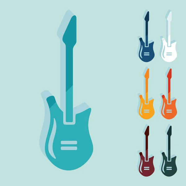 Guitarra eléctrica icono simple — Vector de stock