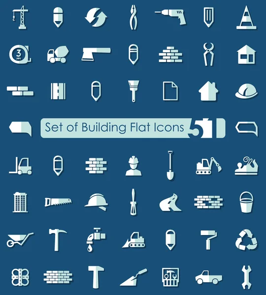 Set of building icons — Stock Vector