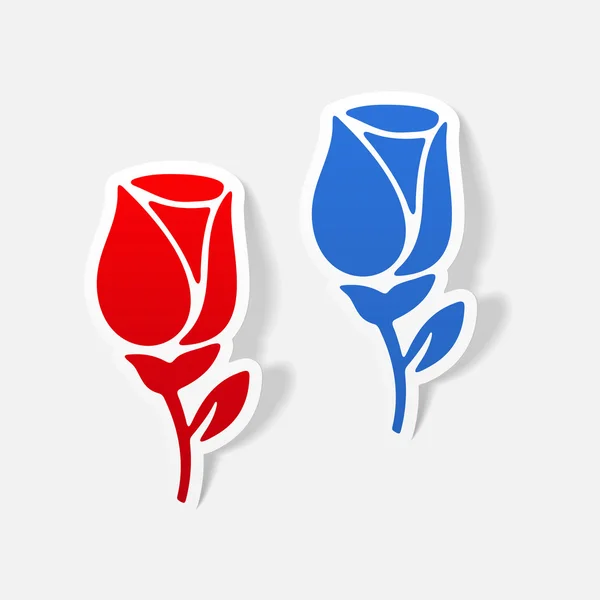 Design réaliste de roses — Image vectorielle