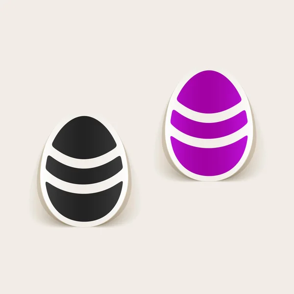 Realistic easter eggs design — Stock Vector