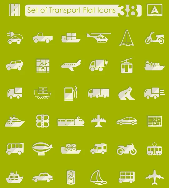 Conjunto de iconos de transporte — Vector de stock