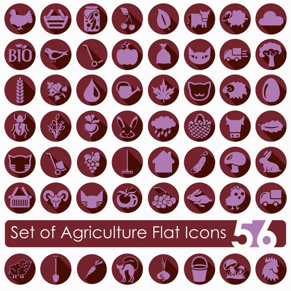 Set of agriculture icons — Stock Vector