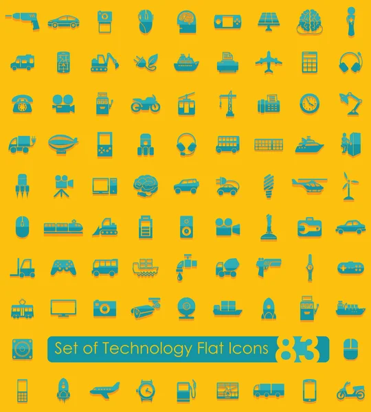 Set of technology icons — Stock Vector