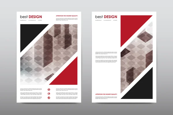 Diseño de plantilla de diseño de folleto — Vector de stock