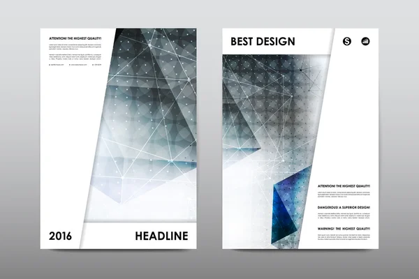 Design de modelo de layout de folheto — Vetor de Stock