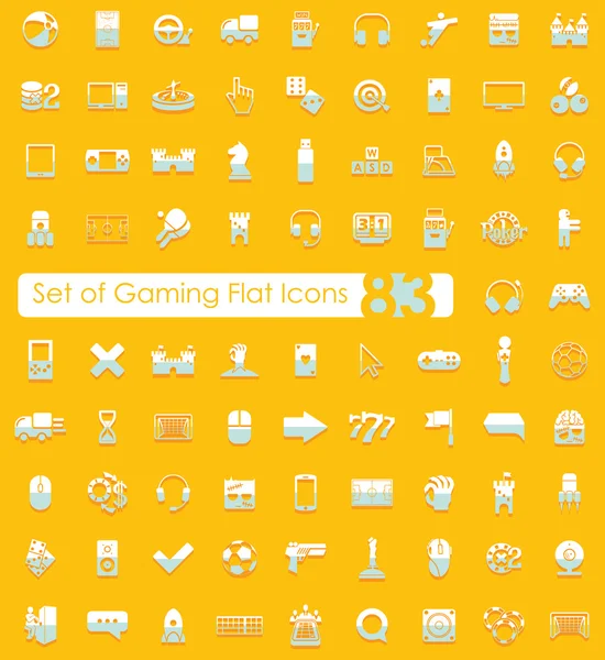 ゲーム アイコンのセット — ストックベクタ