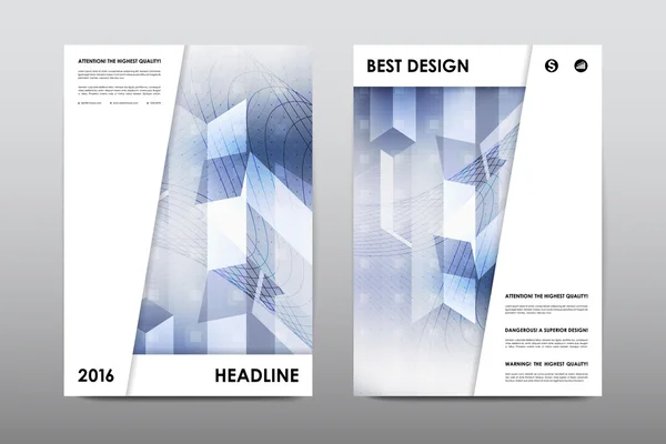 Diseño de plantilla de diseño de folleto — Vector de stock