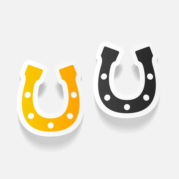 Realistic horseshoe design — Stock Vector