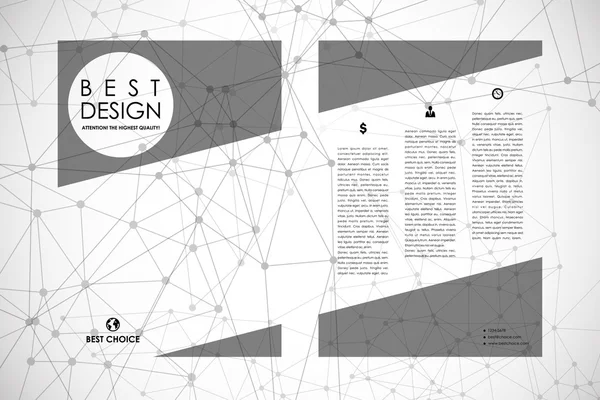 Aantal brochure, poster ontwerpsjablonen — Stockvector