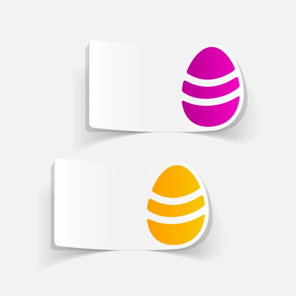 Realistic easter eggs design — Stock Vector
