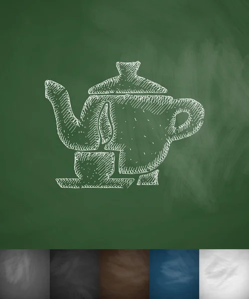 Illustration zur Teeikone — Stockvektor