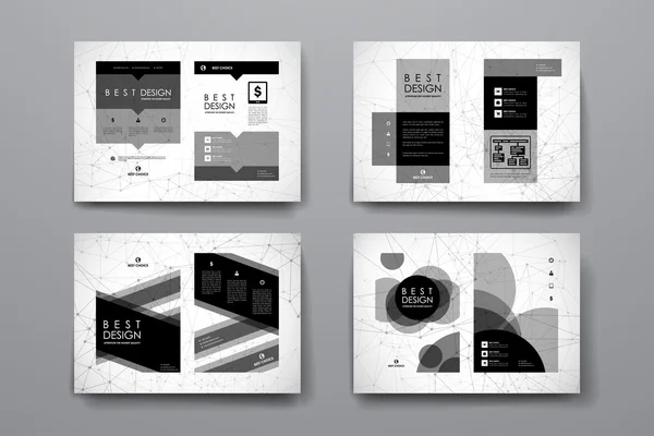Broschüre, Vorlagen für Poster-Design — Stockvektor