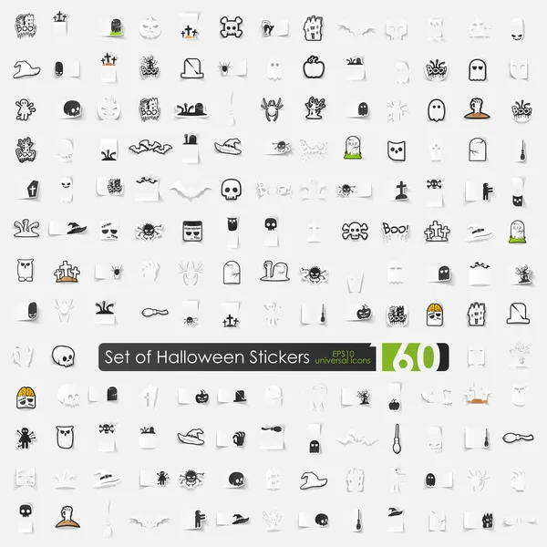 Halloween pictogrammen — Stockvector