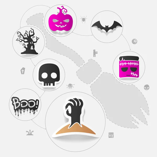 Ilustração Halloween — Vetor de Stock