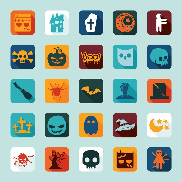 Halloween icons — Stock Vector