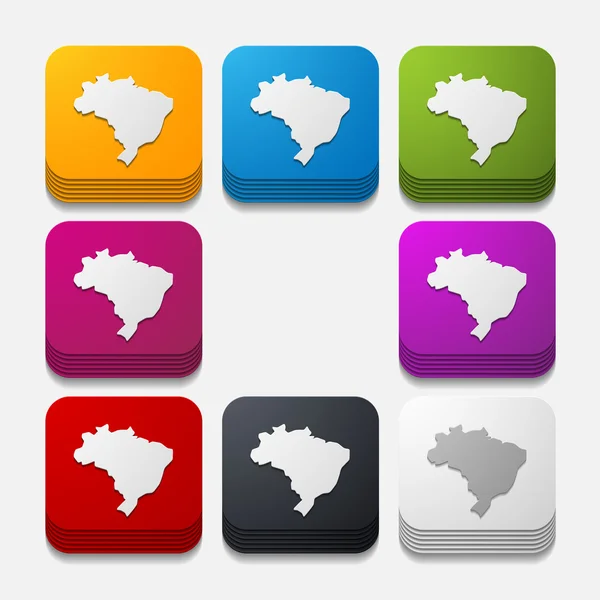 Brazil illustration — Stock Vector