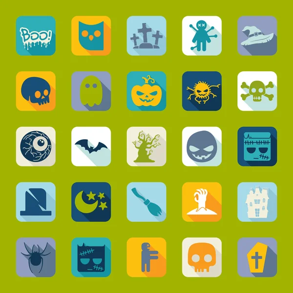 Halloween icons — Stock Vector