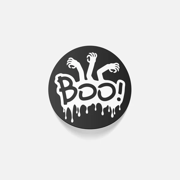 Boo signs — Stock Vector