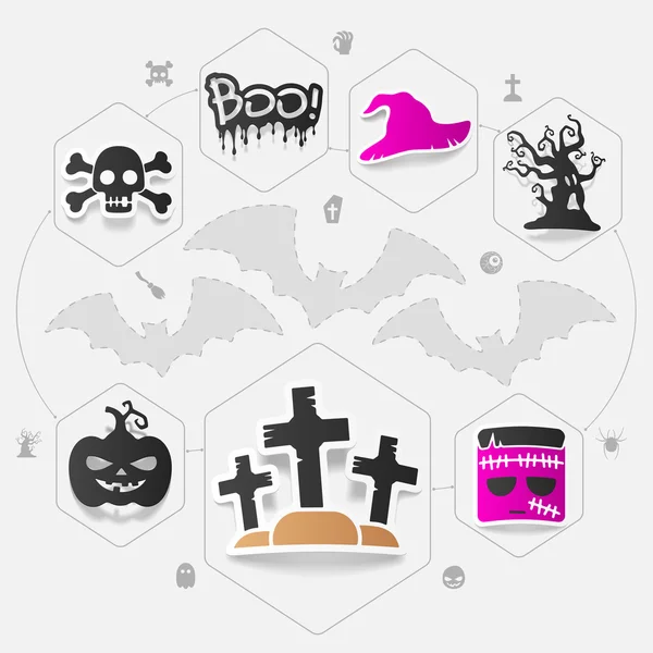 Ilustração Halloween — Vetor de Stock