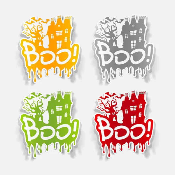 Boo signs — Stock Vector