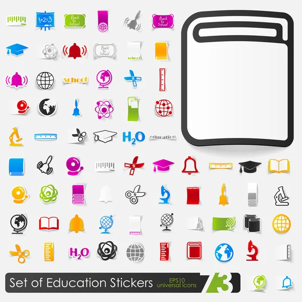 Iconos educativos — Vector de stock