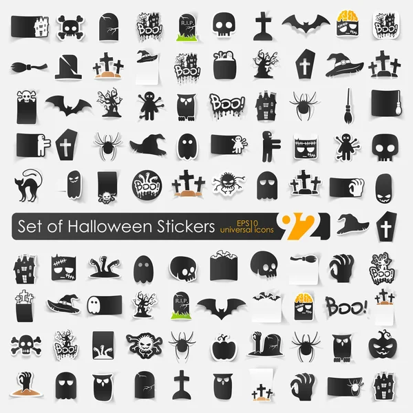 Iconos de Halloween — Vector de stock