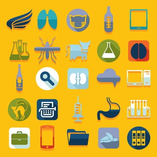 Iconos veterinarios — Vector de stock