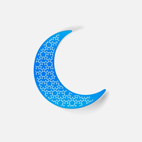 Moon symbol — Stock Vector