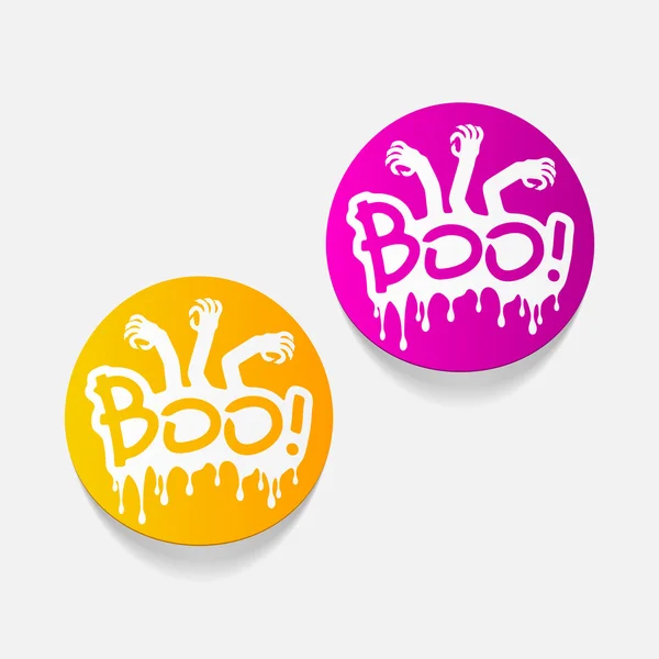 Boo ontwerpelement — Stockvector