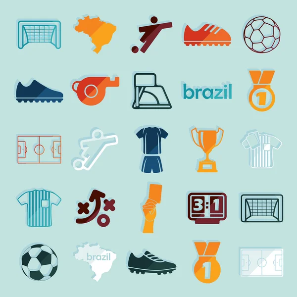 Fútbol, infografía de fútbol — Archivo Imágenes Vectoriales