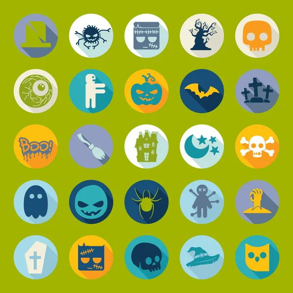 Halloween icons — Stock Vector